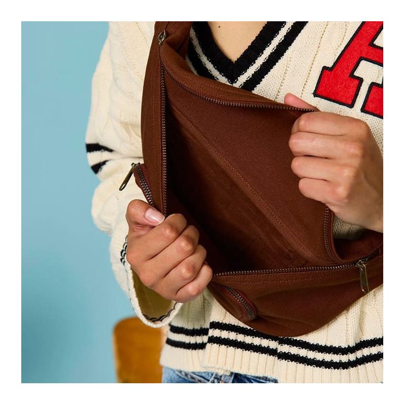 Sac banane XL Sofia 43cm Chocolat