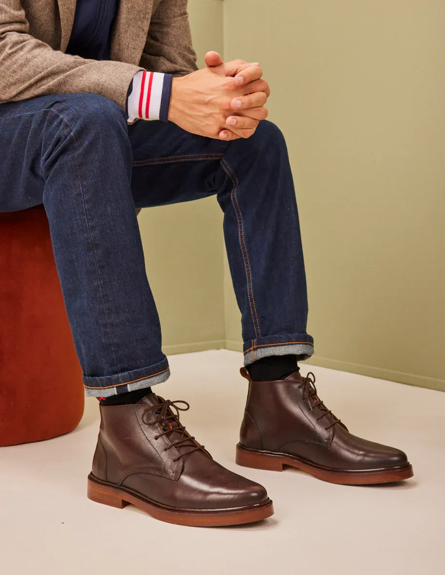 Bottines Guillaume cuir M.Moustache