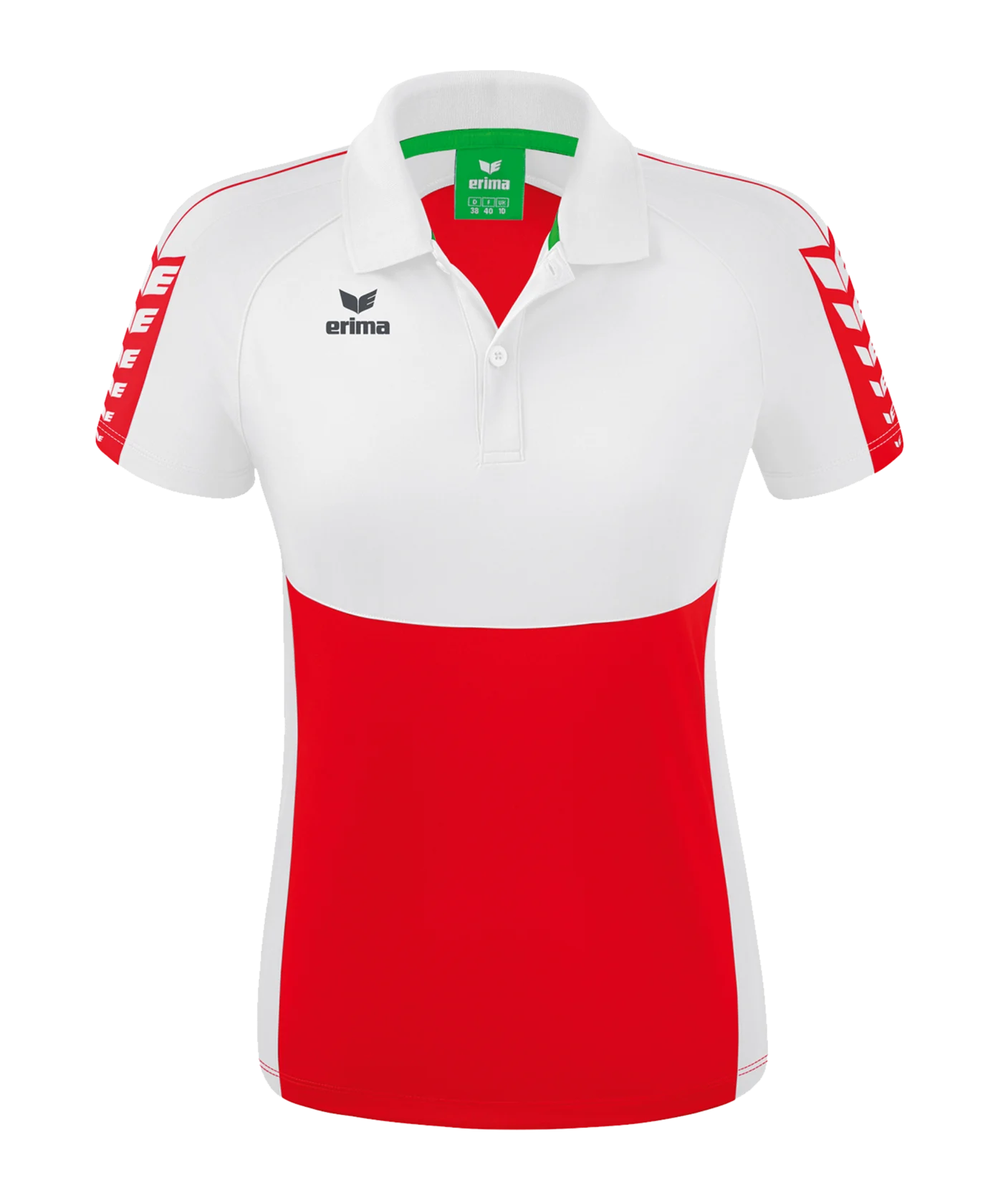 Erima Six Wings Poloshirt Damen Rot Weiss