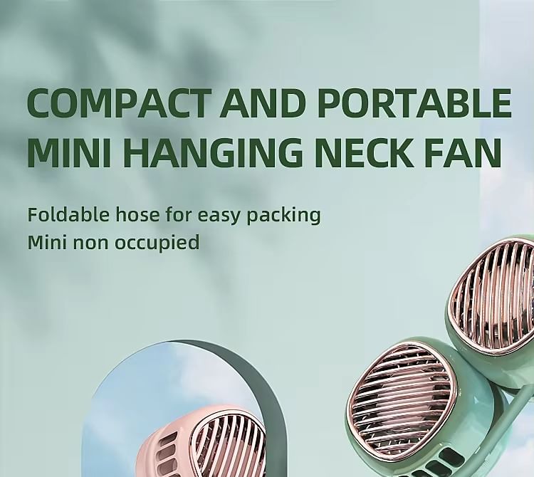 HOMTEC - USB oplaadbare nekventilator