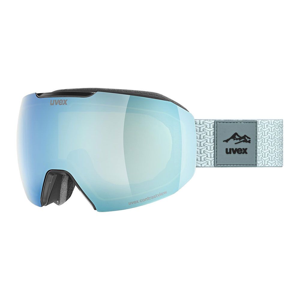 Uvex EPIC ATTRACT - Masque ski + écran supplémentaire sapphire/mirror sapphire
