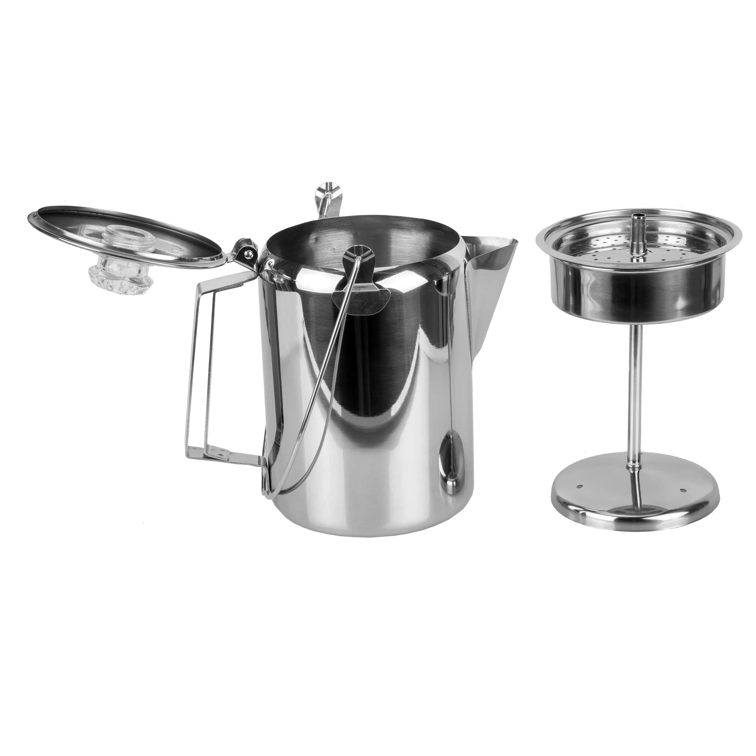 Fox Outdoor -  Fox Outdoor Kaffekanne mit Perkolator Edelstahl