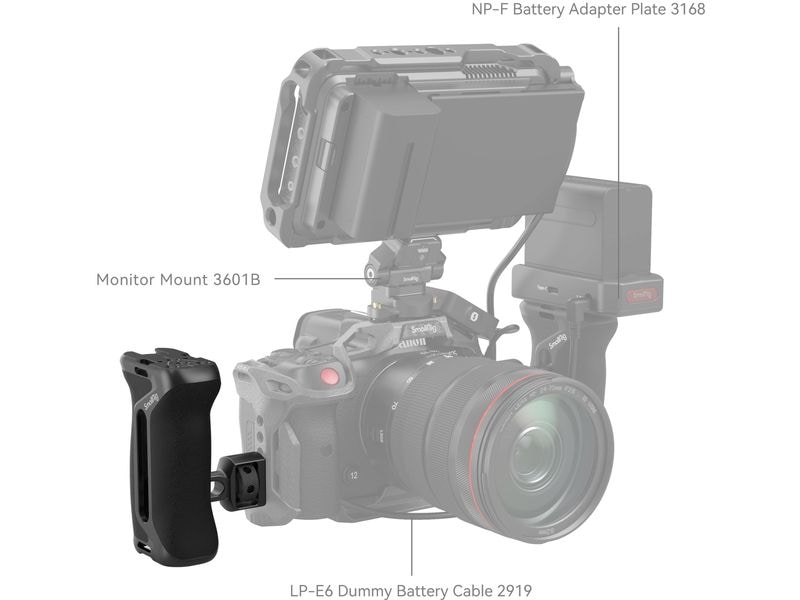 Smallrig Seitenhandgriff mit Two-in-One-Fixierschraube Handgriff mit 1/4
