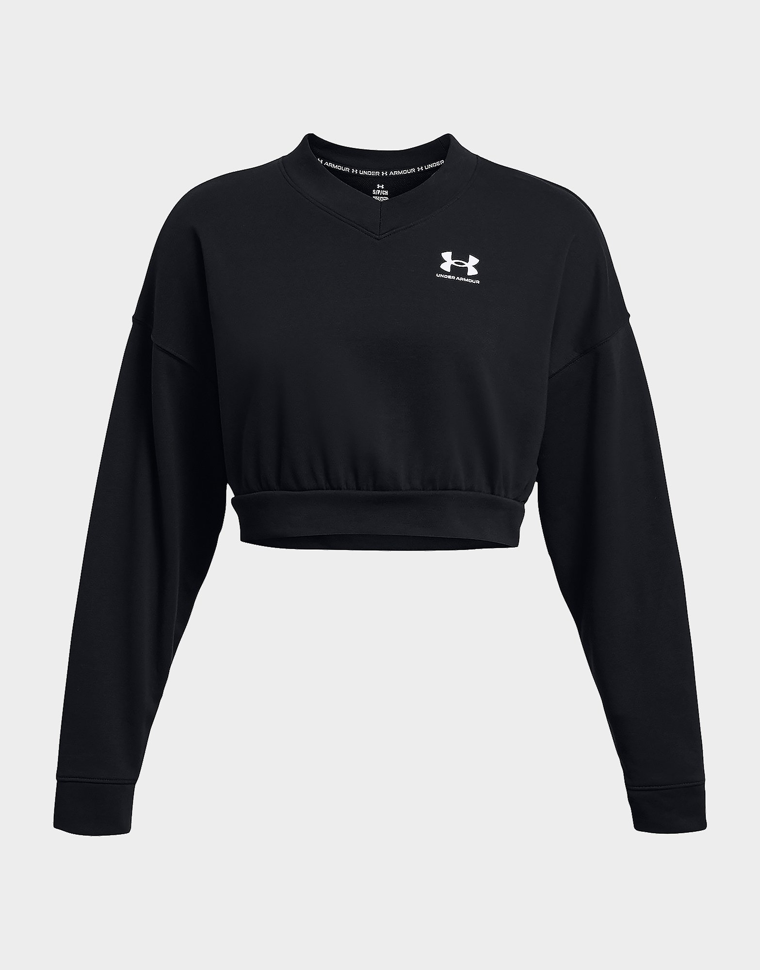 Under Armour Long-Sleeves UA Rival Terry OS Crop Crw