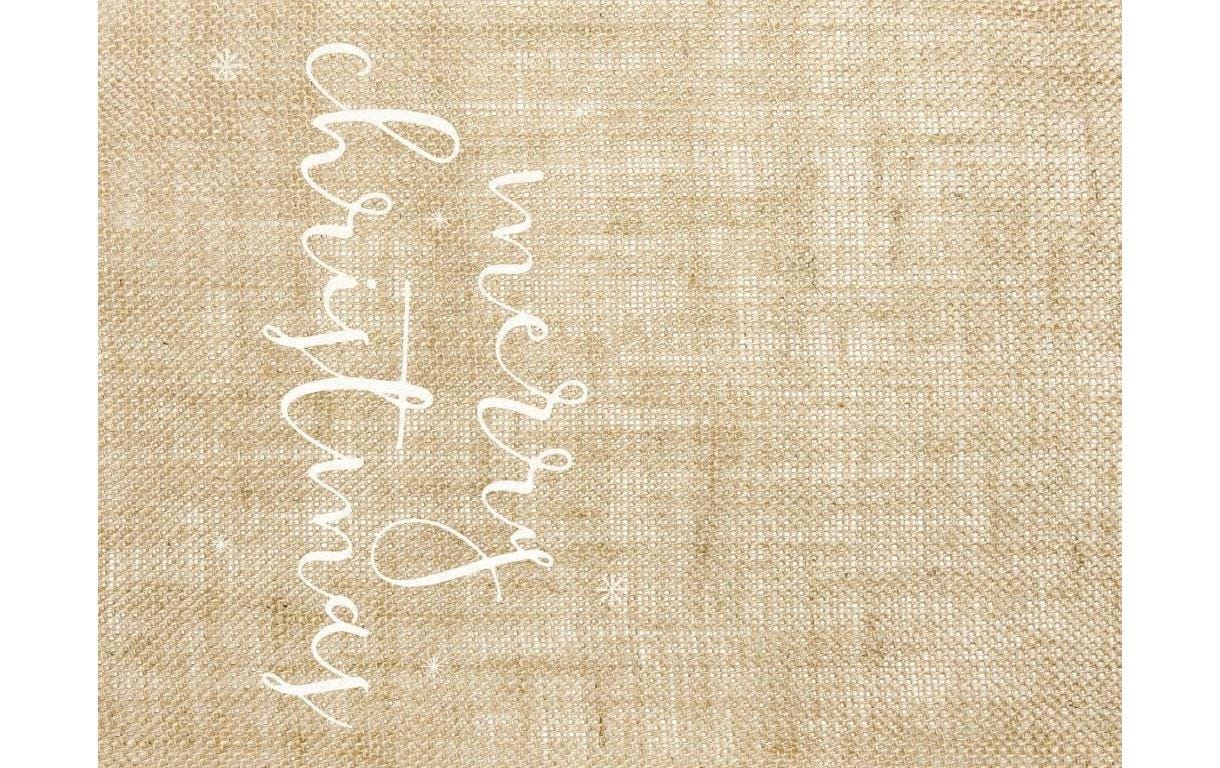 partydeco Tischläufer »Tischläufer Jute Merry Christmas«