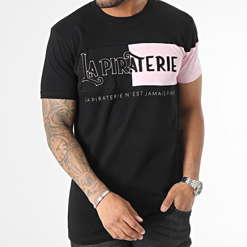 Tee Shirt Big Logo Noir Rose