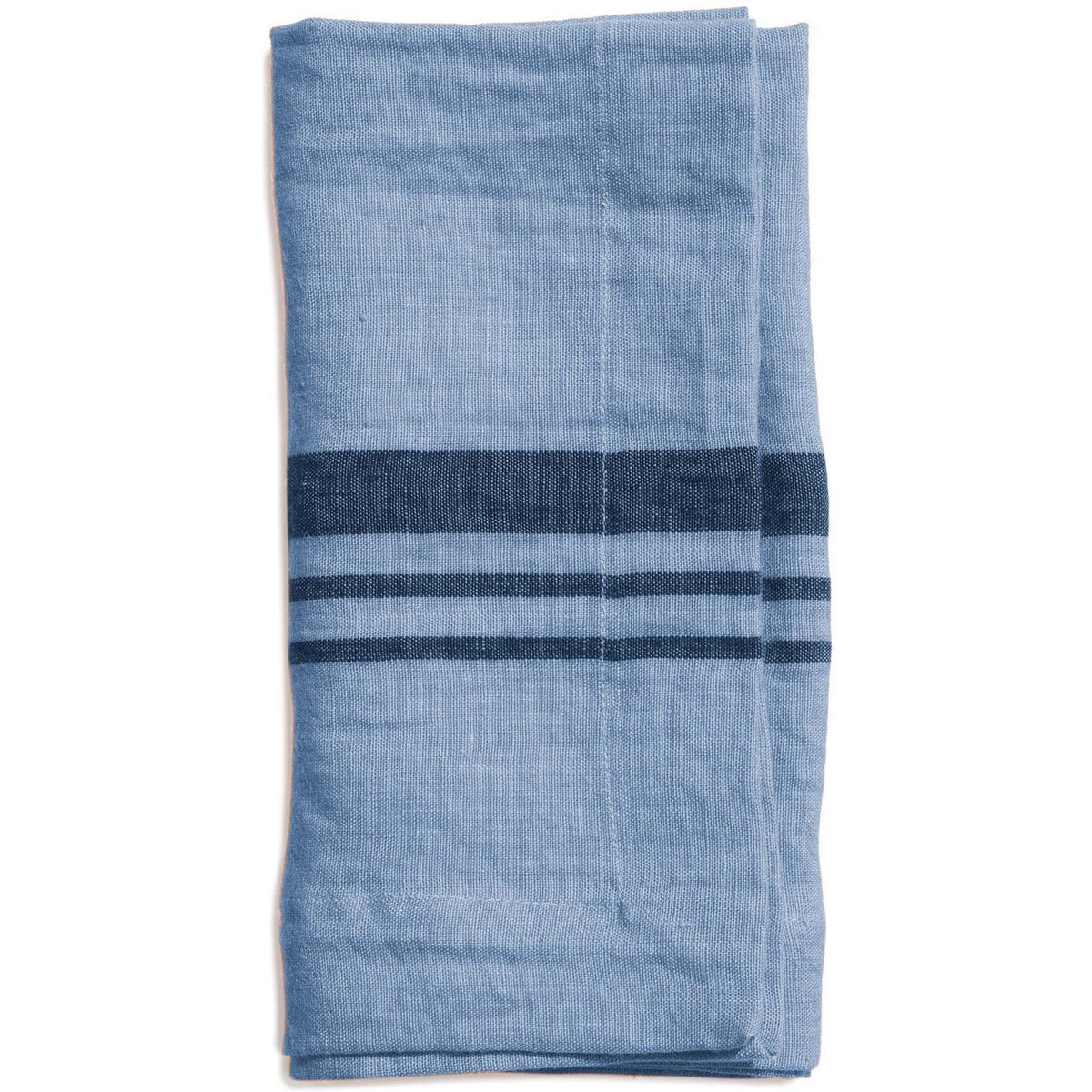Serviett LITTLEWOOD i linné, stripe, Misty Blue, 4-pack