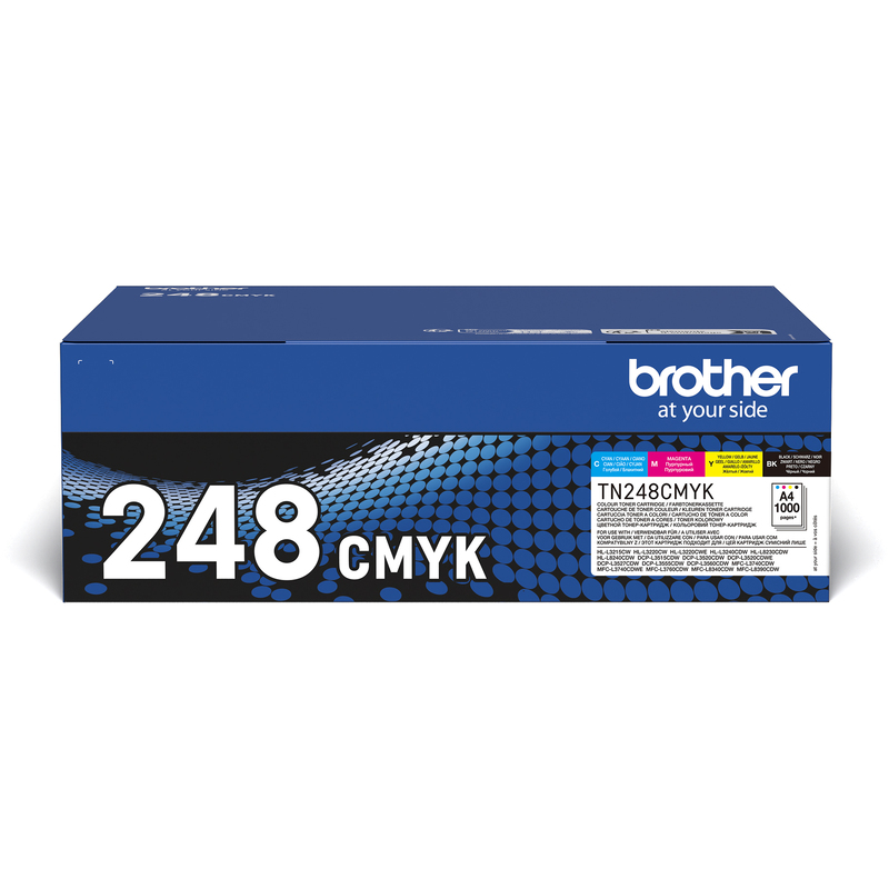 Brother TN-248VAL Toner Multipack, cyan, gelb, magenta, schwarz