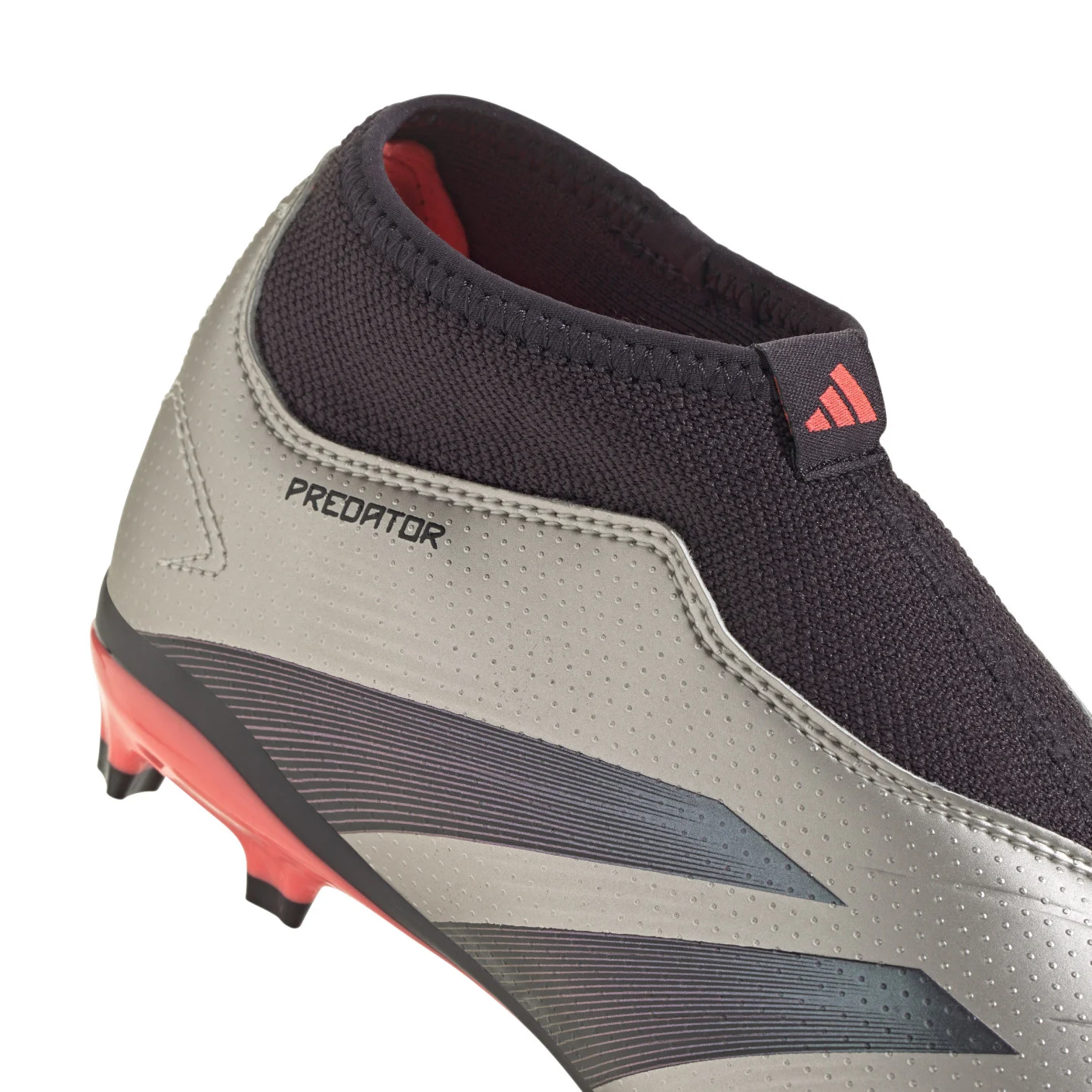 Adidas Predator League Veterloze Gras Voetbalschoenen (FG) Kids Zilver Zwart Roze