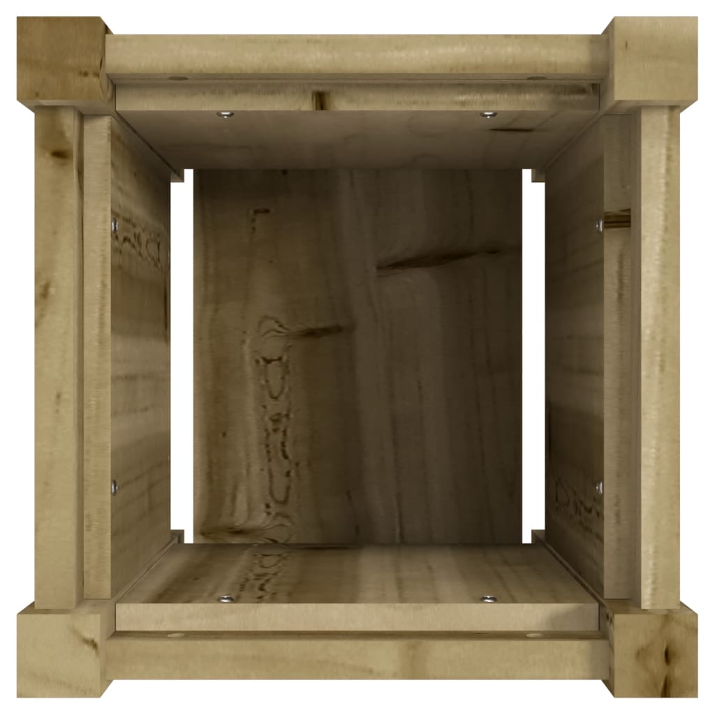 Jardinière 31x31x31 cm bois de pin imprégné