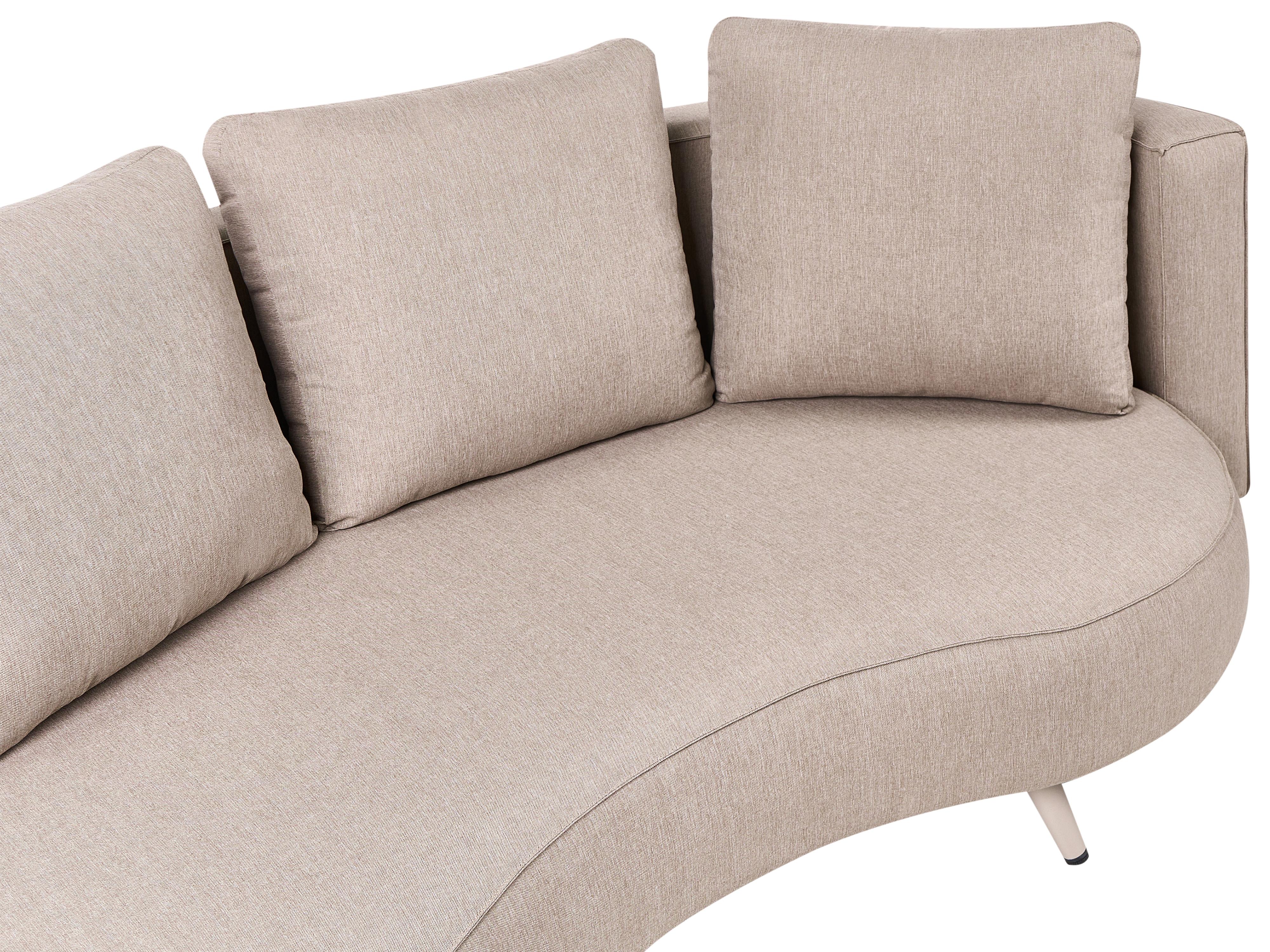 Tuin loungebank 3-zits PARORI linkszijdig Beige