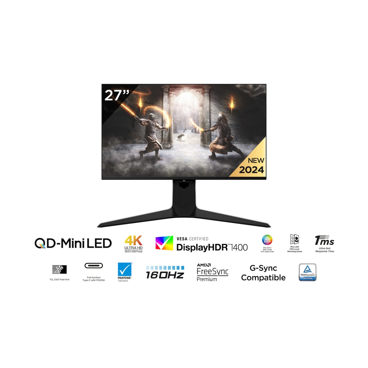 TCL 27R83U 4K QD-Mini LED monitor