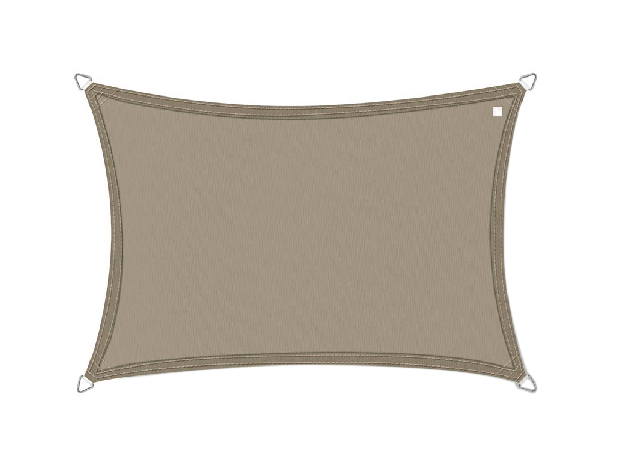 Buitenkado 2.5x3.5 beige waterdicht schaduwdoek driehoek
