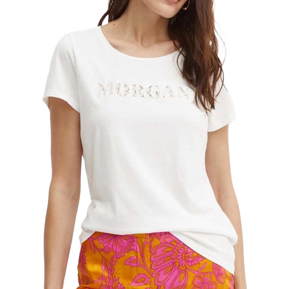 Morgan T-shirt Blanc Femme Morgan 241 DOMA
