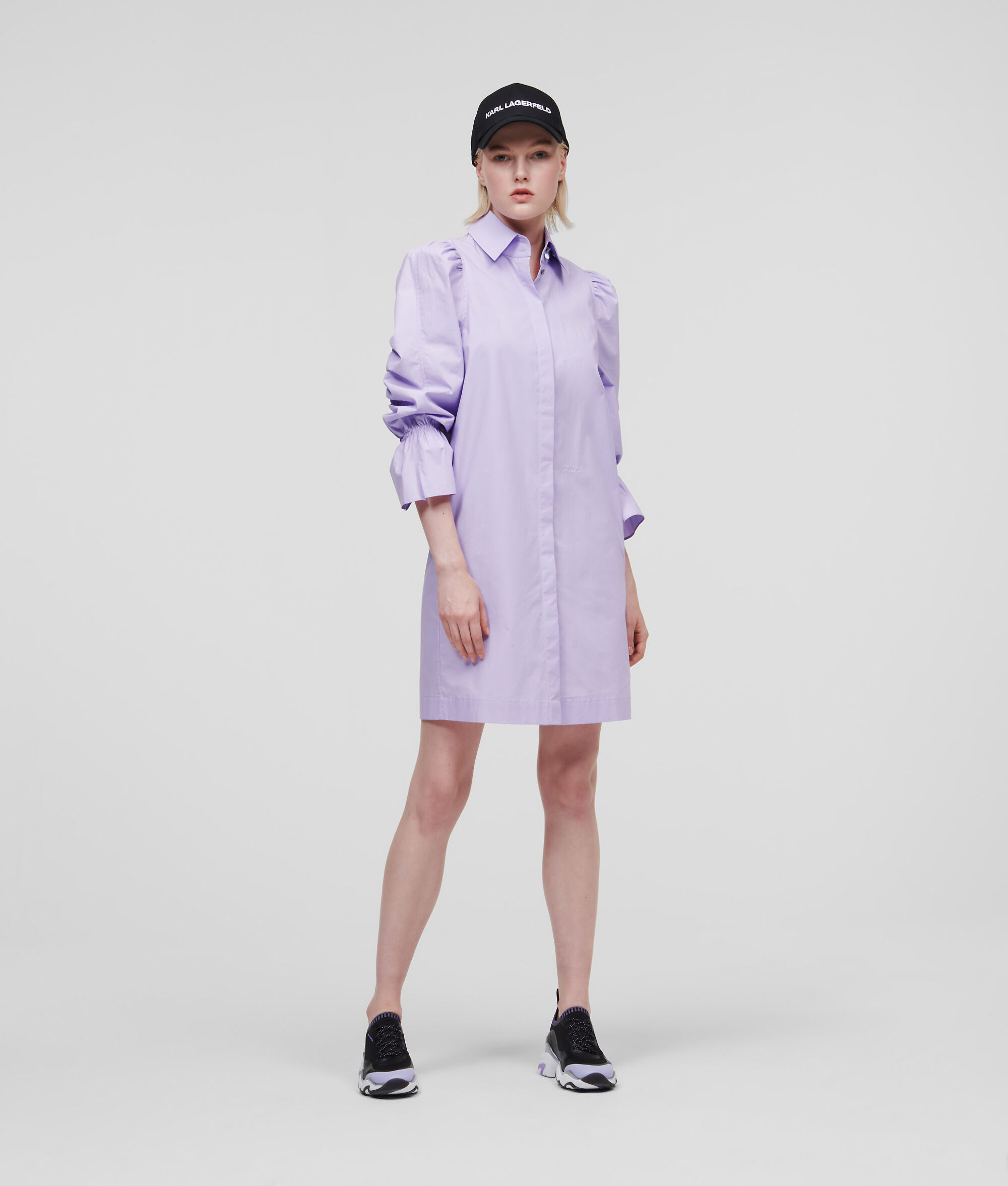 ROBE EN POPELINE À MANCHES BOUFFANTES SÉLECTIONNÉE PAR HUN KIM