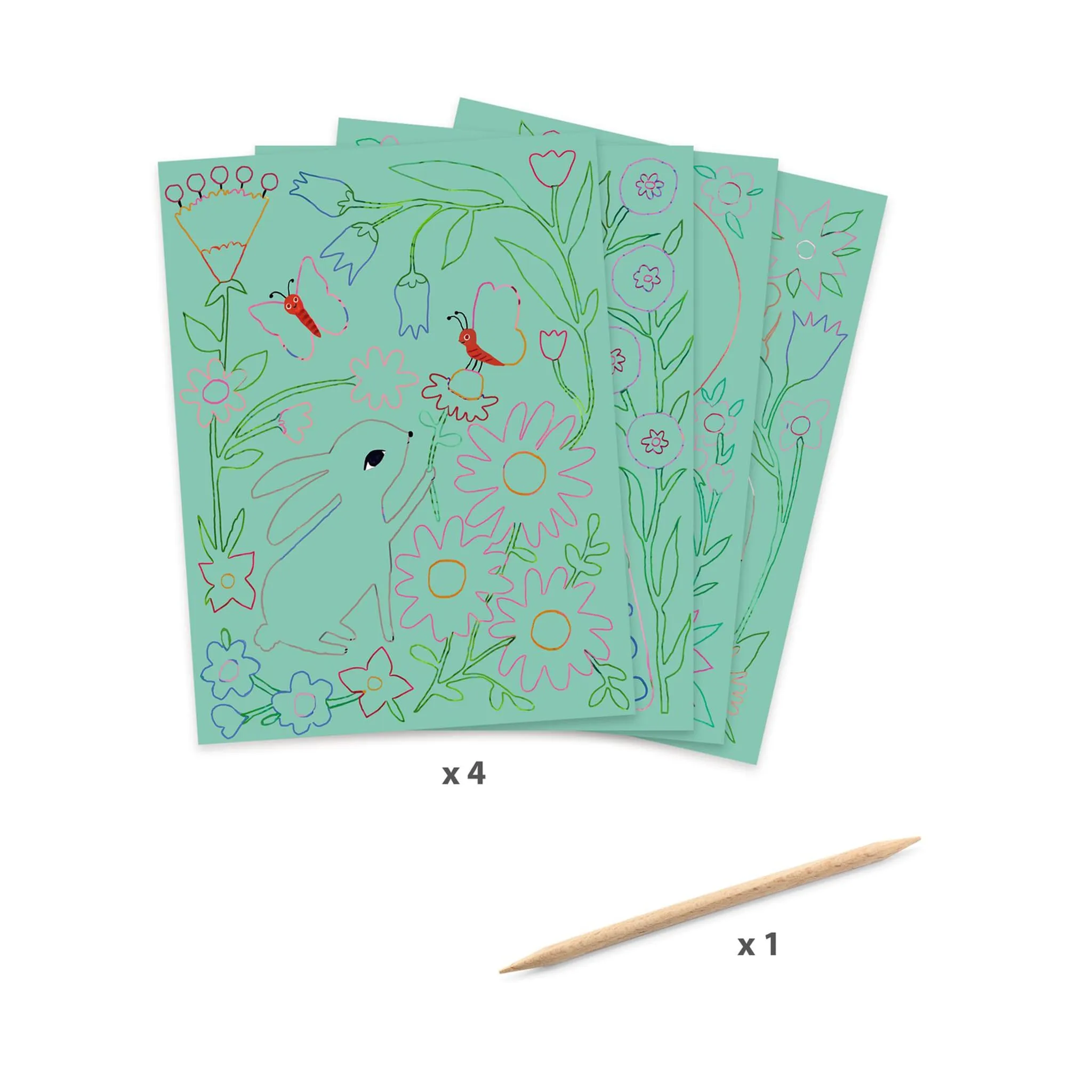 Djeco Cartes à gratter - Rencontres