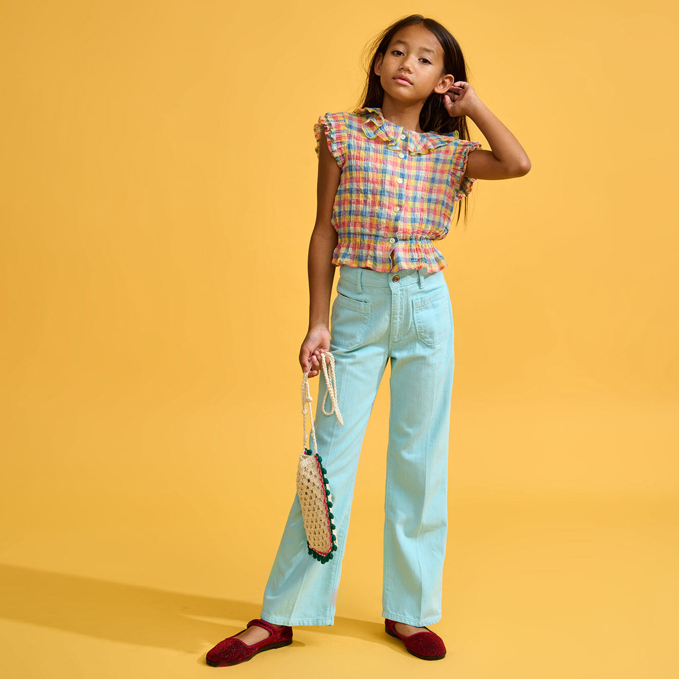 Bellerose Chemise Pooker à carreaux multicolore
