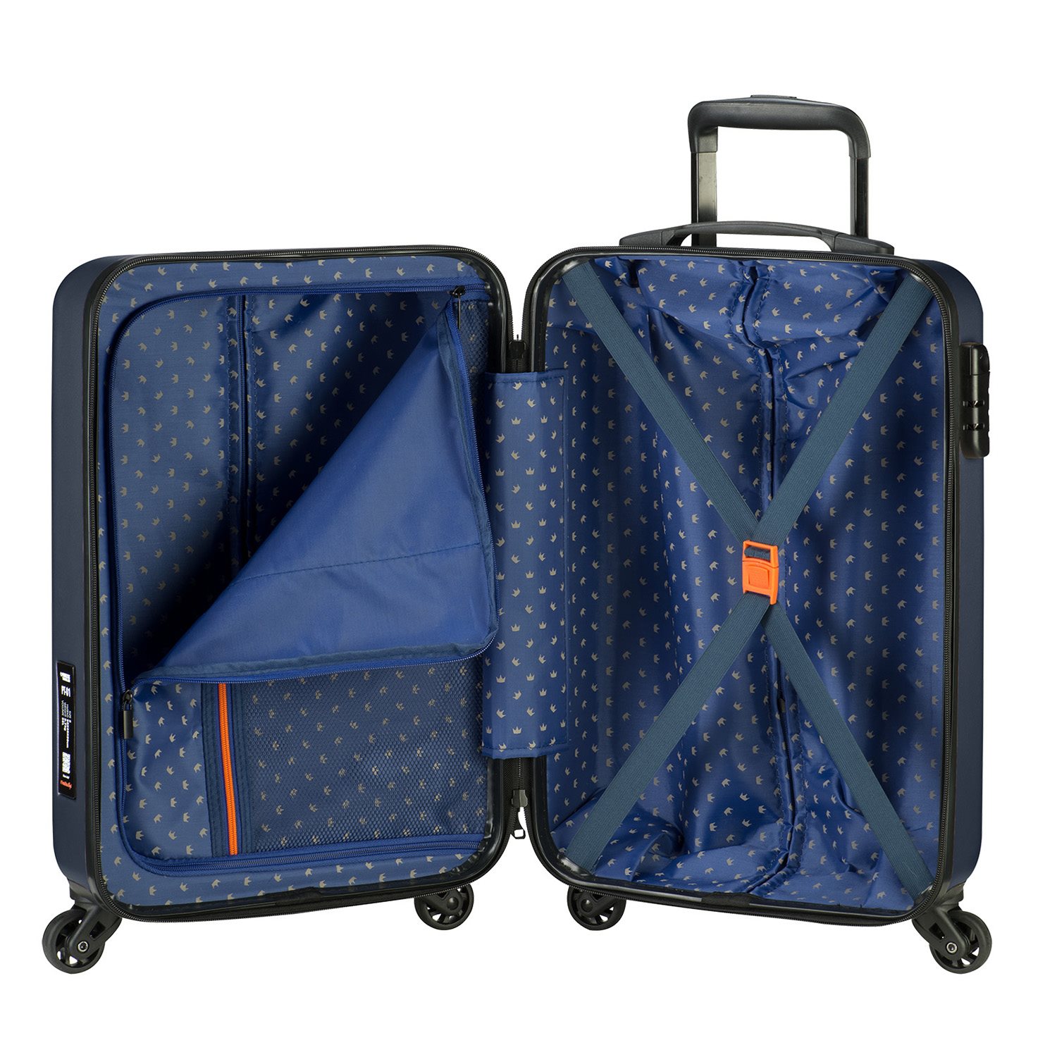 Princess Traveller PT-01 Medium Trolley platinum navy