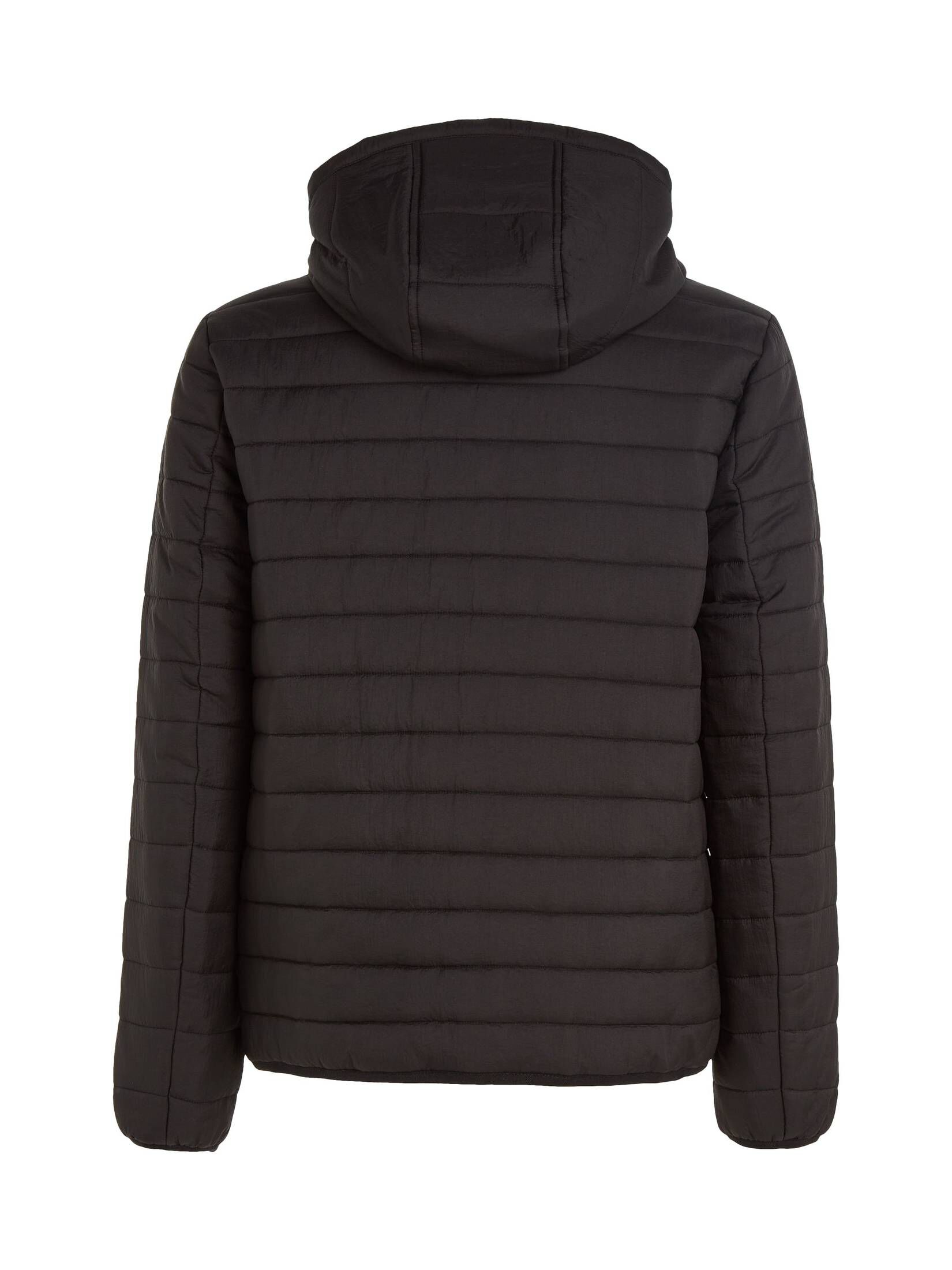 CALVIN KLEIN| Herren Steppjacke mit Kapuze QUILTED CRINKLE JACKET HOOD