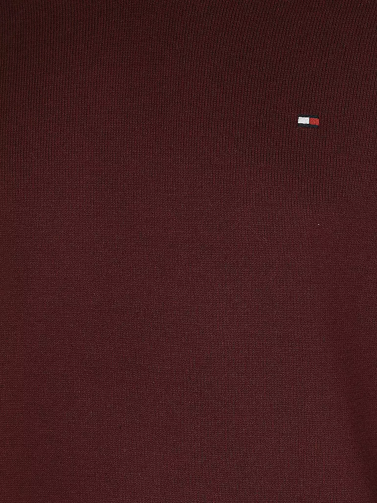 TOMMY HILFIGER Pullover dunkelrot
