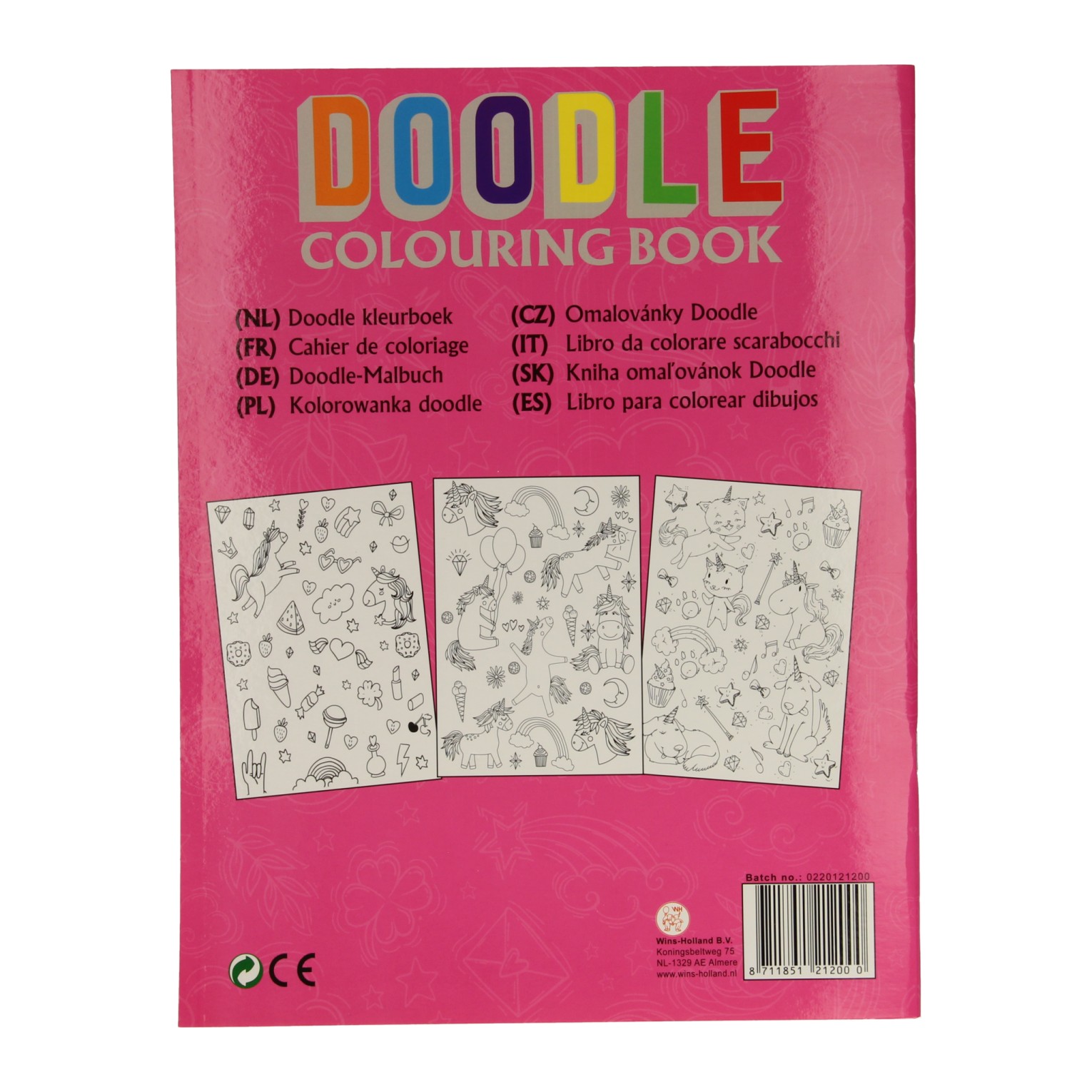 Doodle Kleurboek - Eenhoorn