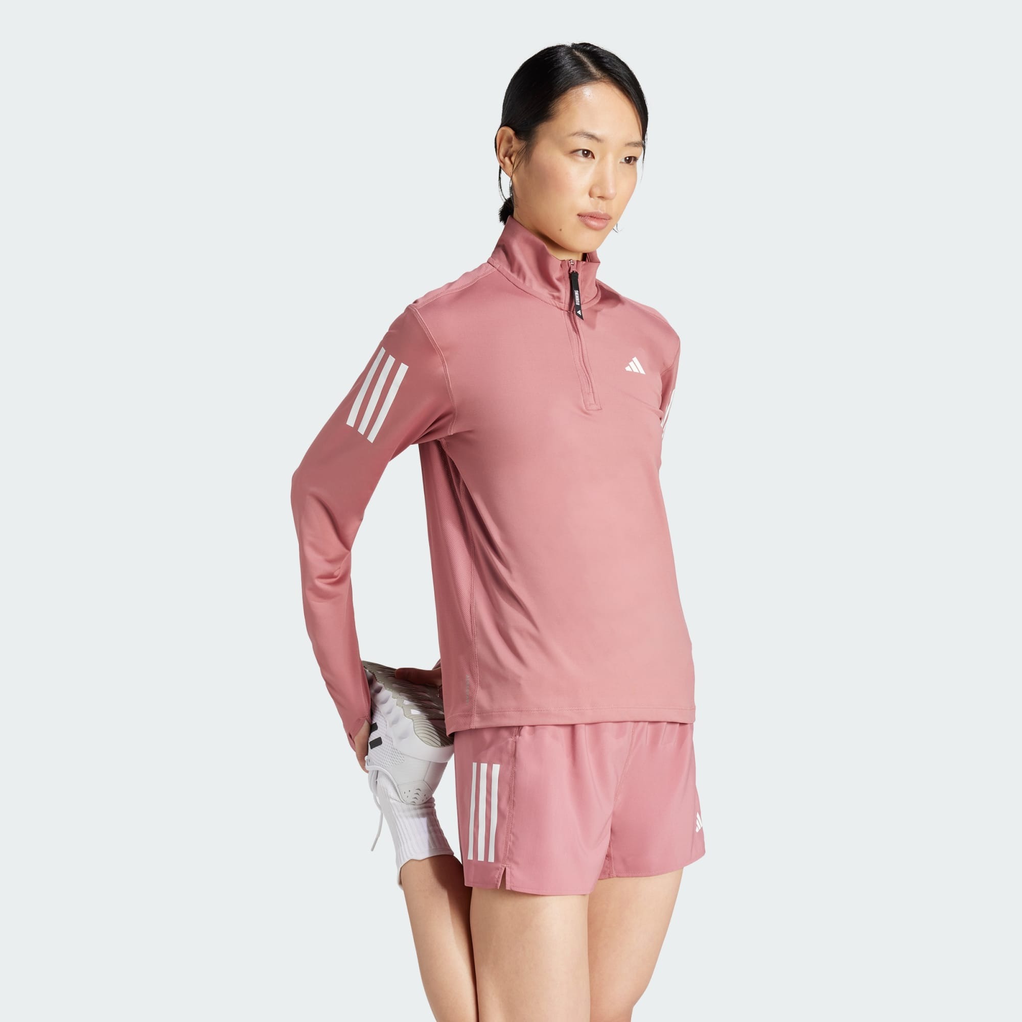Own The Run Half-Zip Dame Preloved Crimson