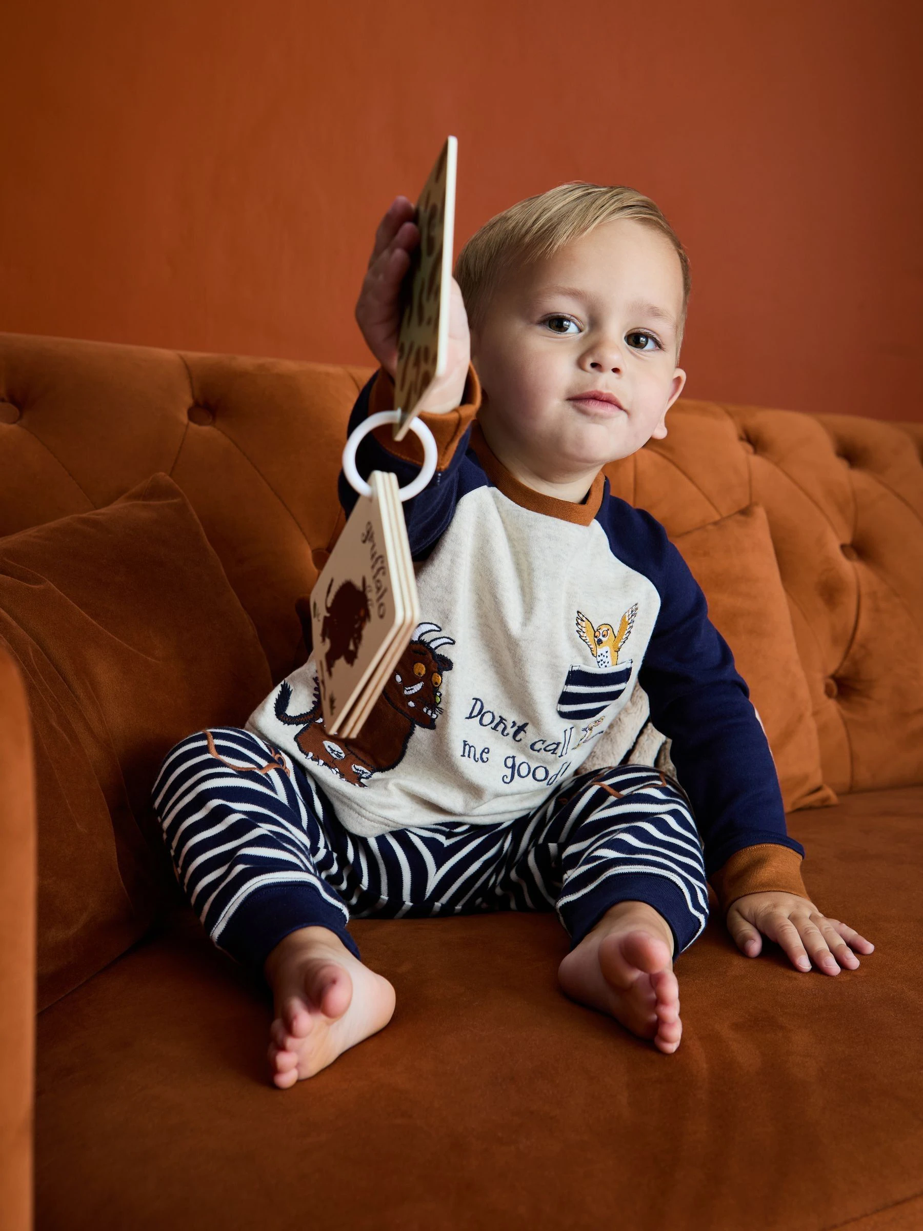 JoJo Maman Bébé Character Appliqué Jersey Pyjamas