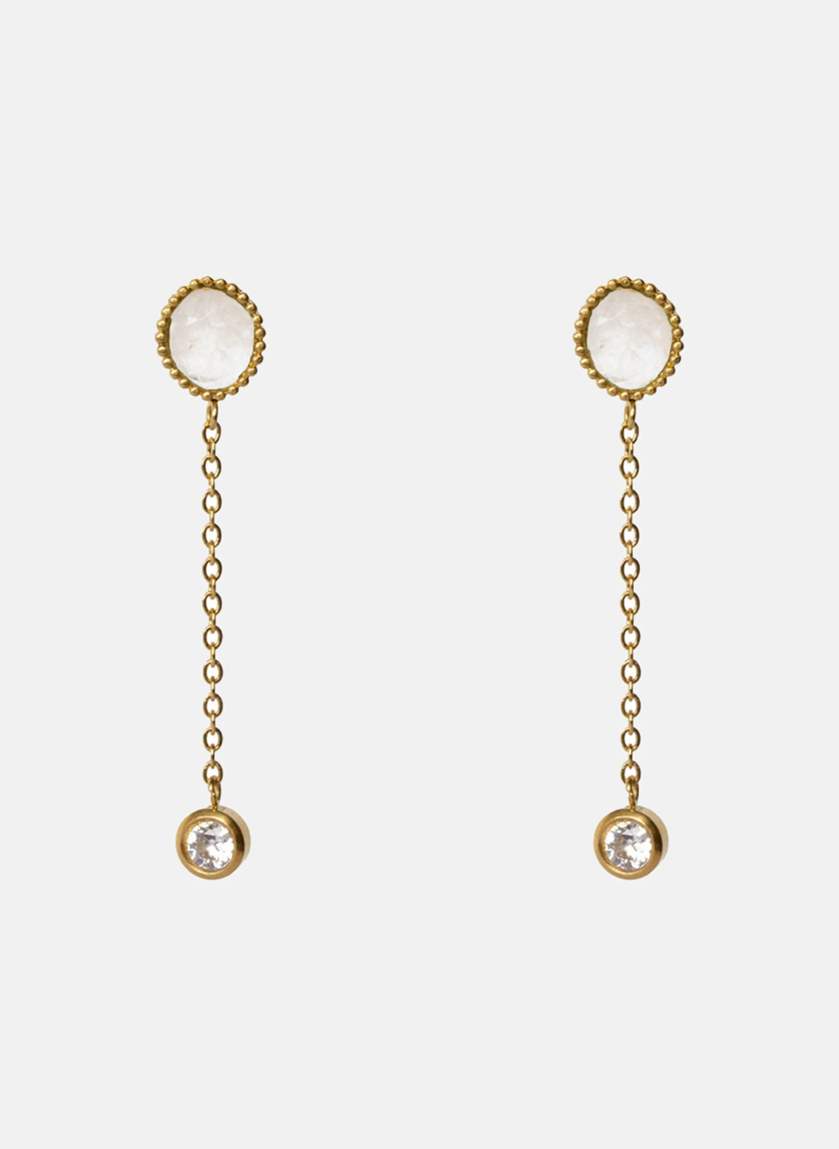 CLIO - Boucles d'oreilles pendantes clio | Blanc