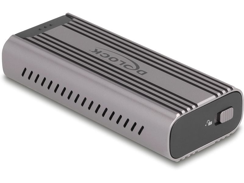 Delock Externes Gehäuse 1x M.2 NVMe PCIe SSD USB-C, 40 Gbps Delock USB Type-C 40 Gbps Gehäuse für 1 x M.2 NVMe PCIe SSD