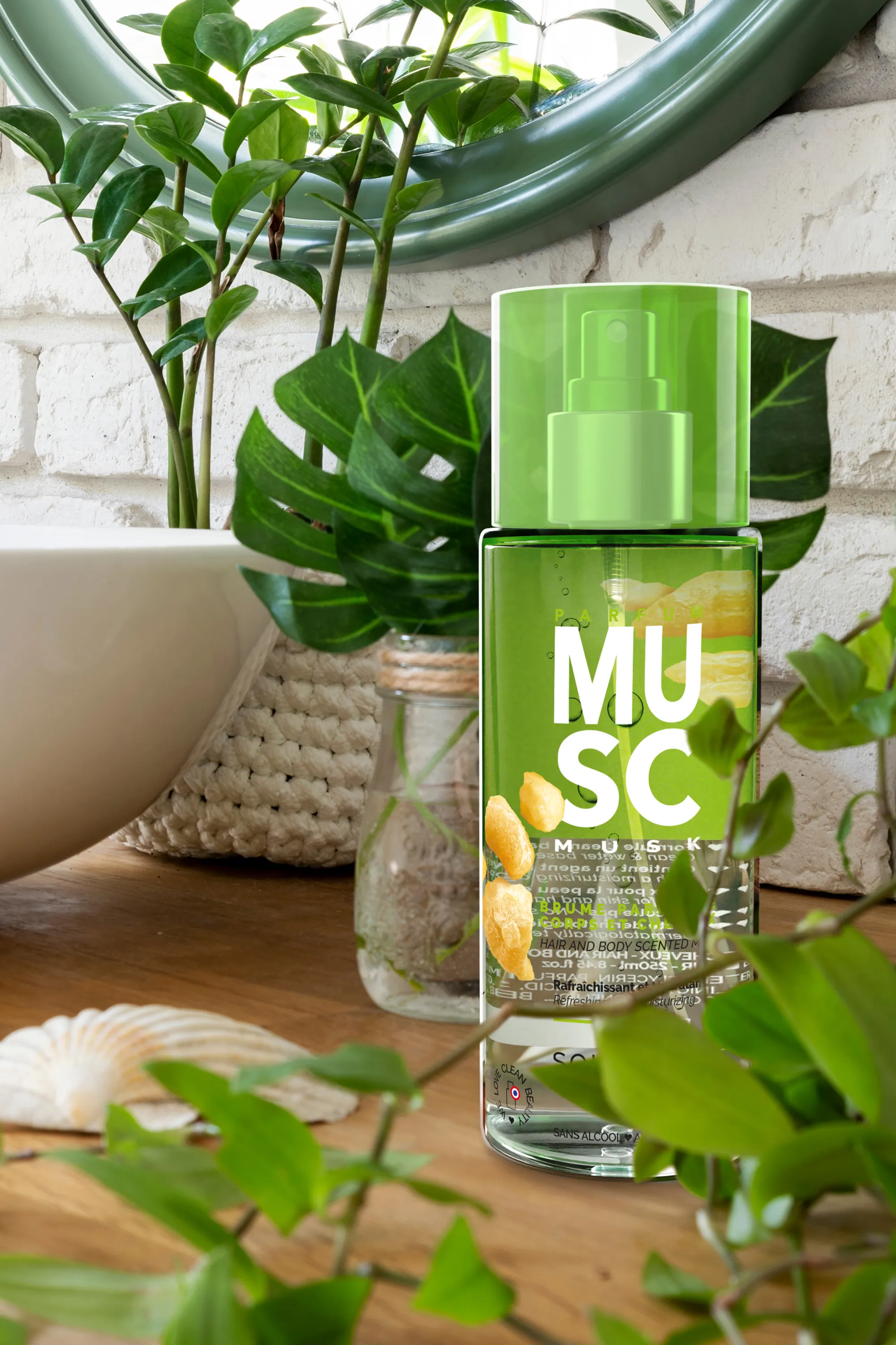 Solinotes Brume parfumée corps & cheveux Musc-250 ml