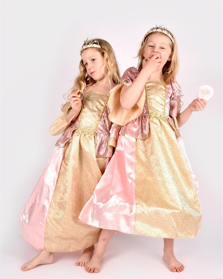 Den Goda Fen - Royal Princess Dress - Pink (122-128 cm) (F66601)