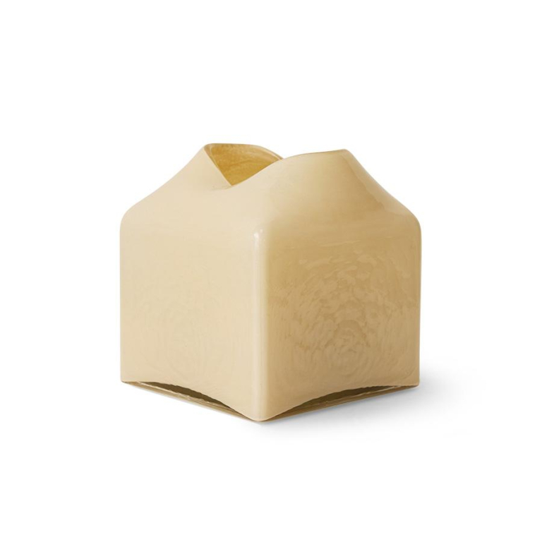 HKliving Forma Glass vaas Cream