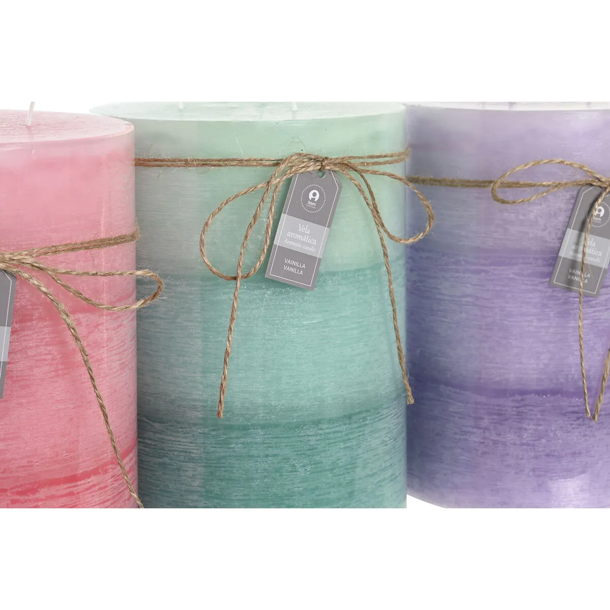 DKD Home Decor Bougies Parfumées - 3 Unités