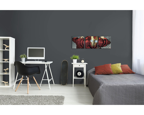 Canvas schilderij Iron Man Classic set van 3 3x 30x30 cm