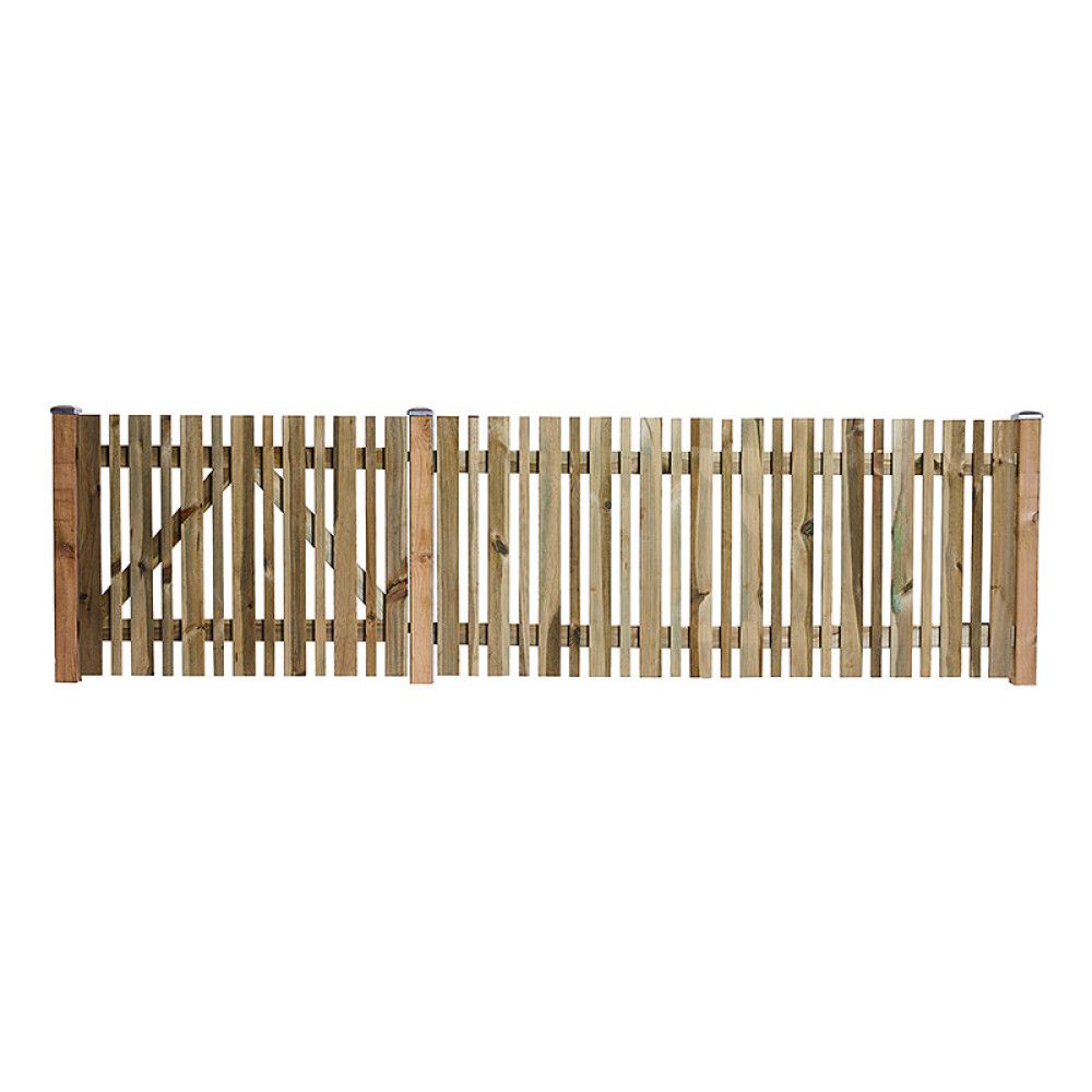 STAKETT NORDIC FENCE SENSE TRYKKIMPREGNERT 180X80 CM