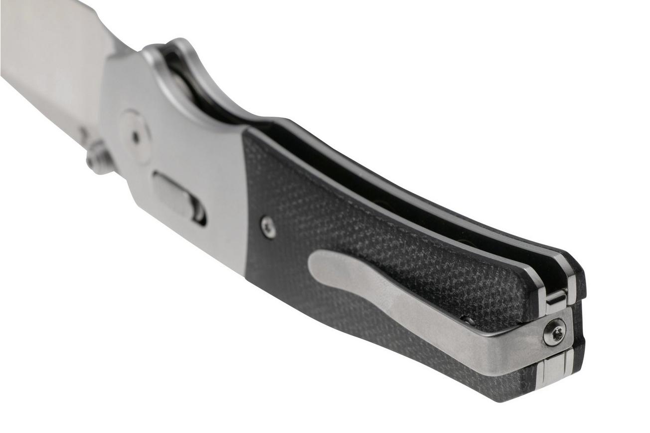 QSP Knife Vault QS157-A1 Stonewashed Black Micarta, zakmes, Jacob Lundquist Design