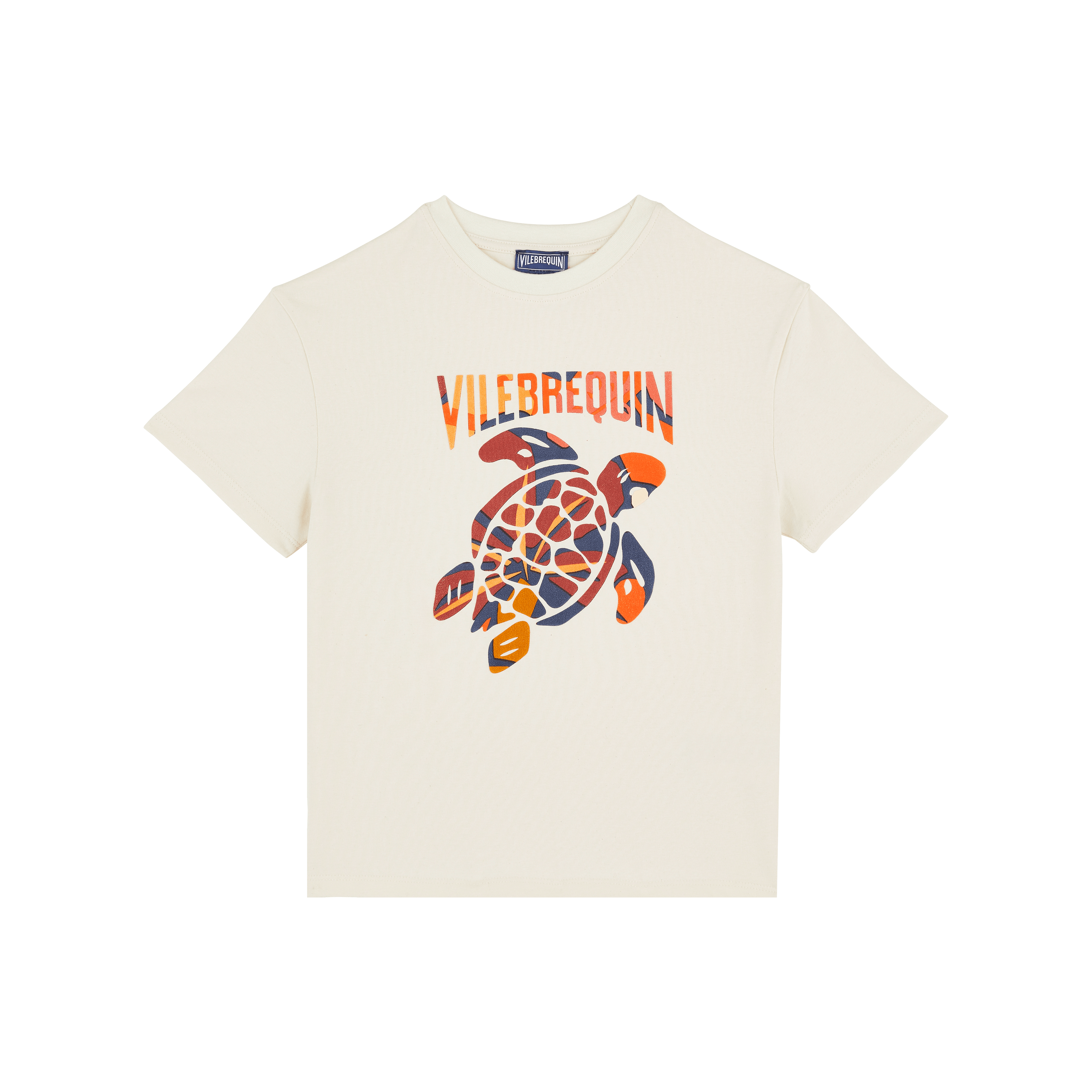T-shirt en Coton Organique Garçon Turtles Monoi en Gomme