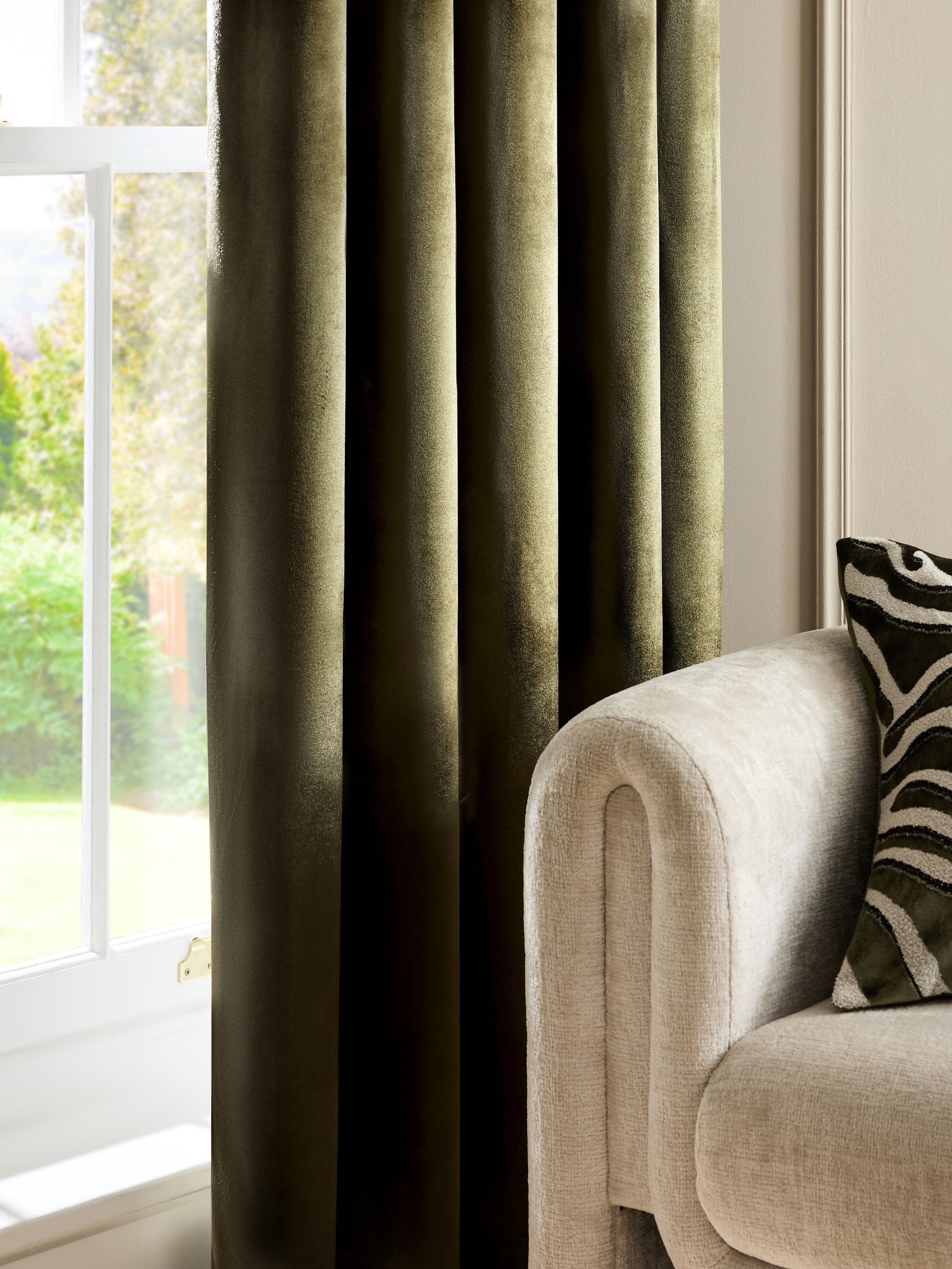 Liquid Velvet Eyelet Curtains