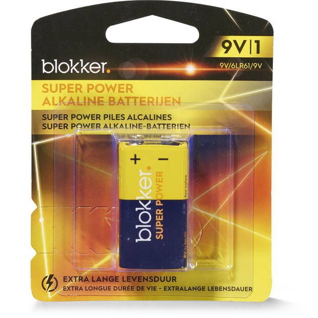 Blokker Alkaline Batterij - 9V