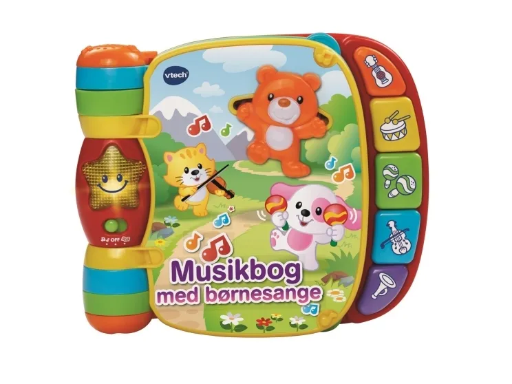 Vtech Baby musikbog med børnesange - DK