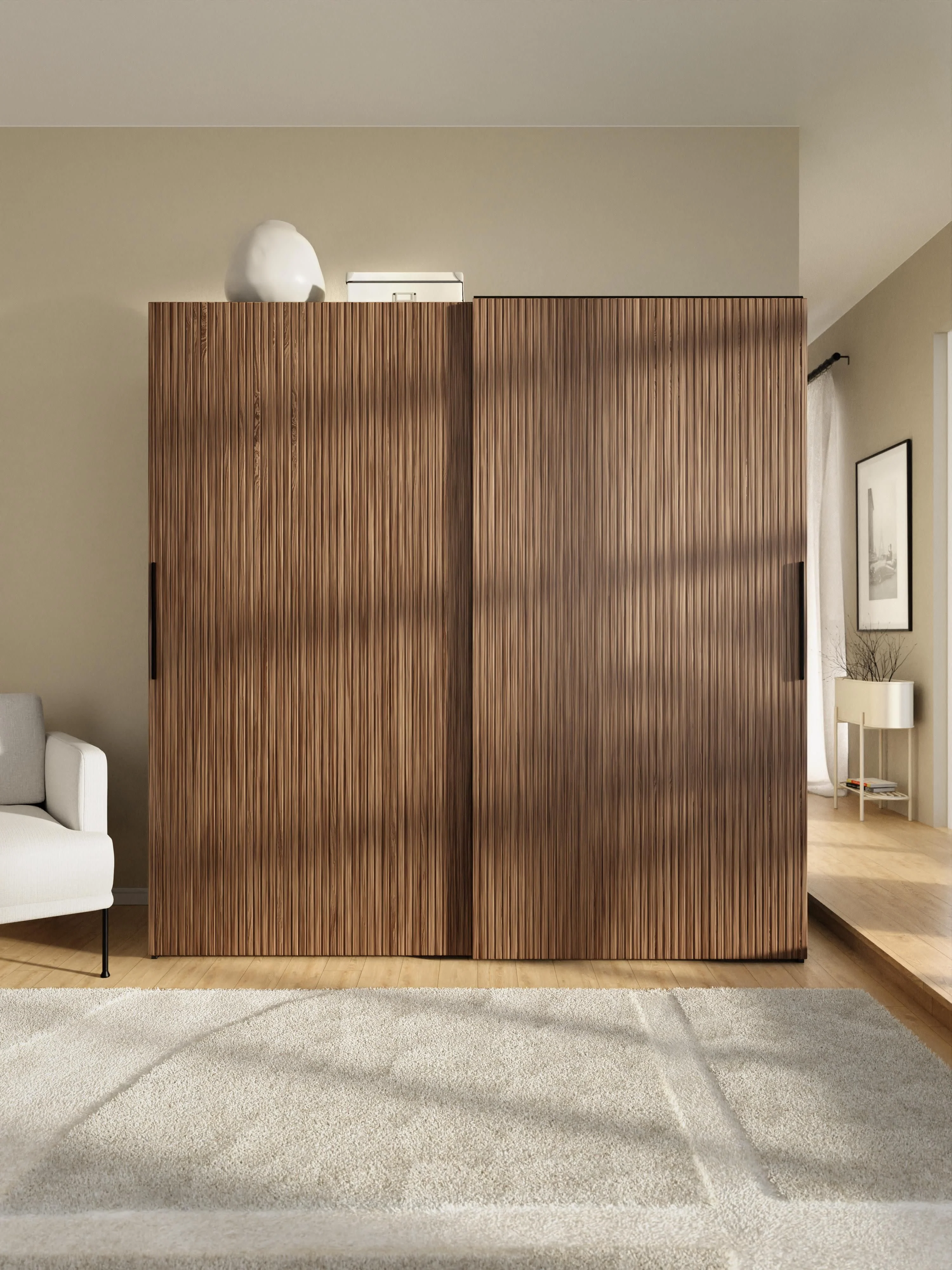 Modulaire schuifdeurkast Simone, 200 cm breed, diverse varianten