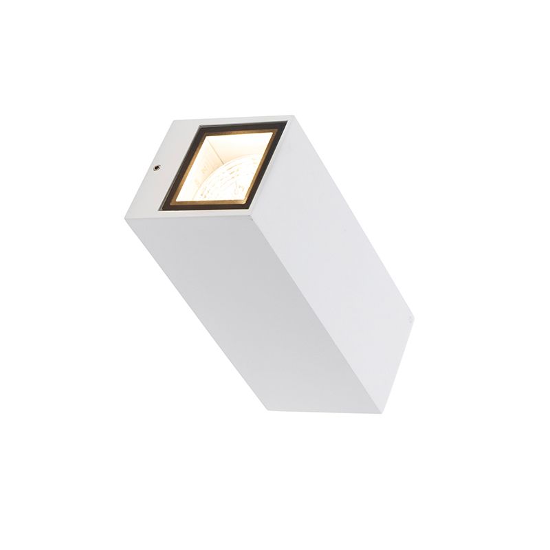 Moderne wandlamp wit 2-lichts AR70 IP54 - Baleno