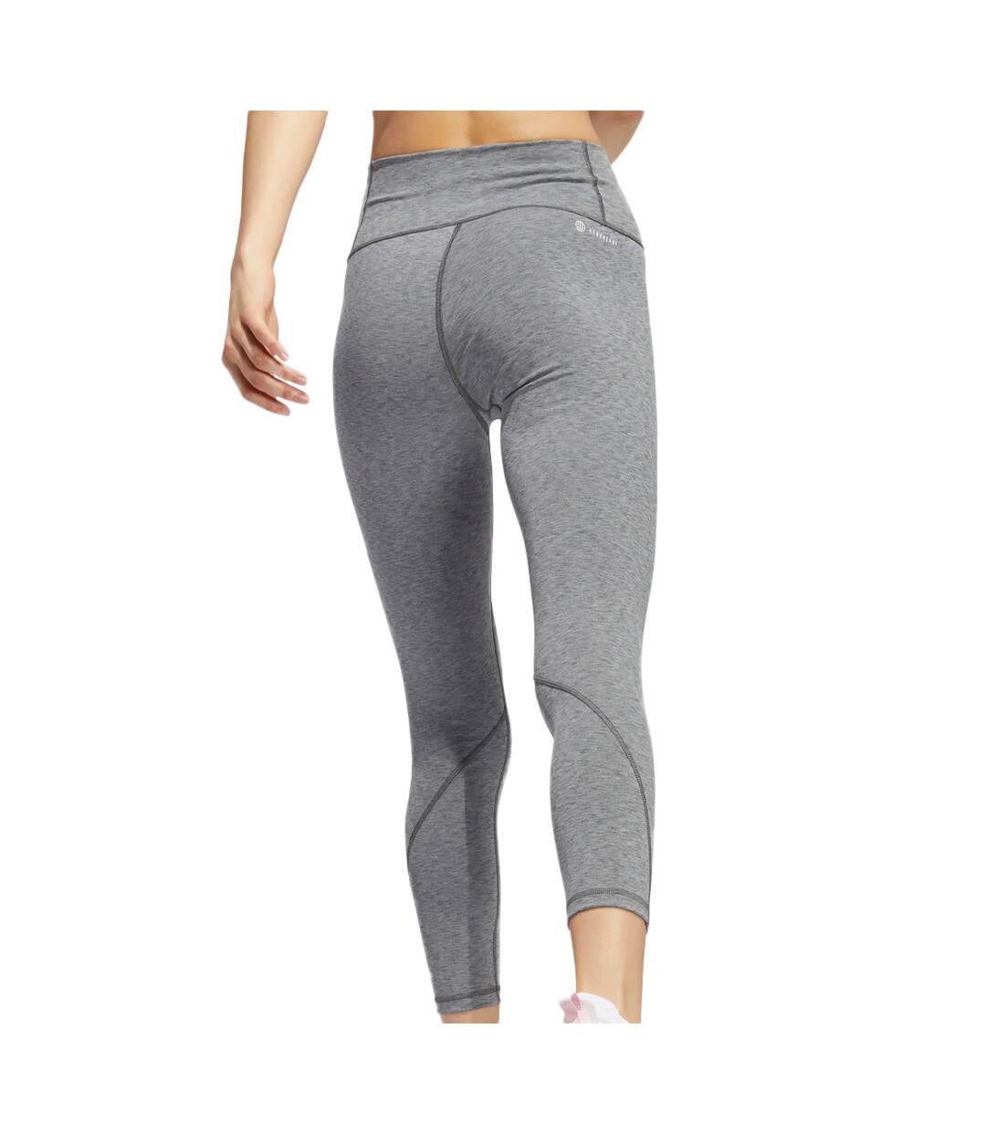 Legging Gris Clair Femme Adidas Optime