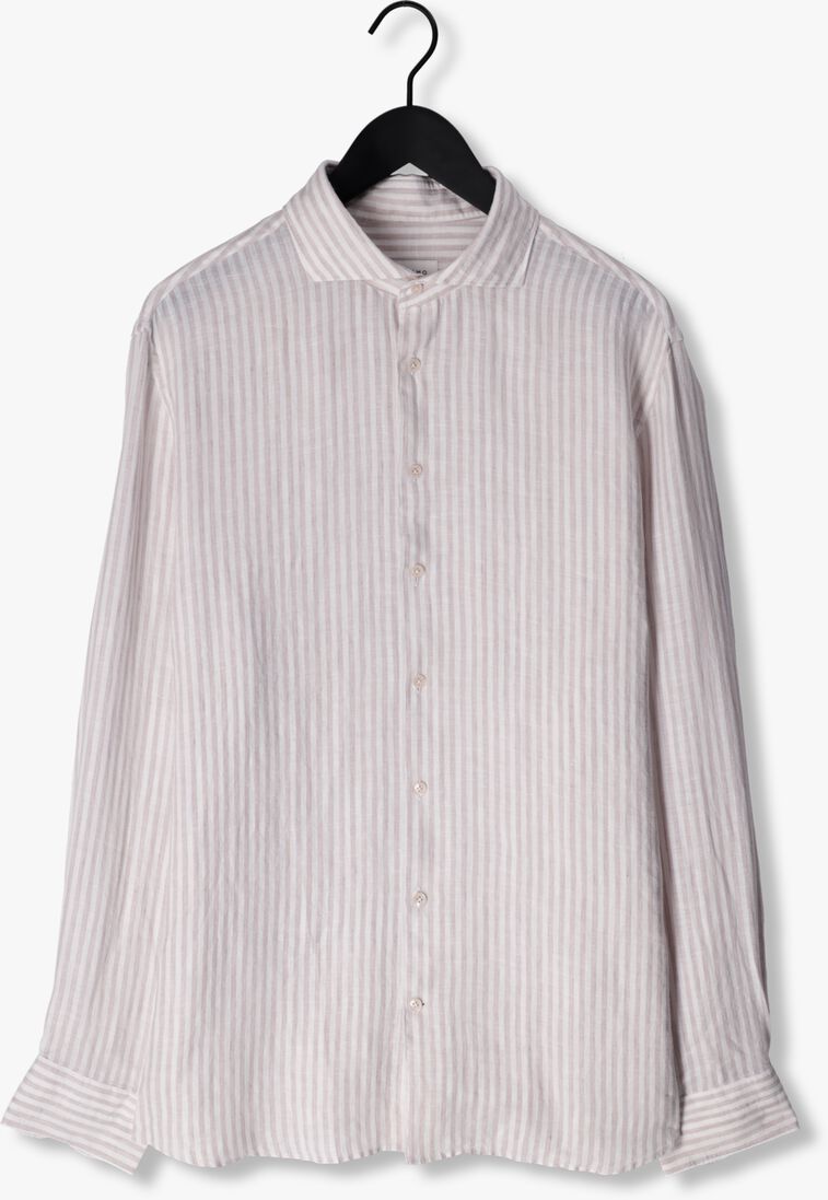 PROFUOMO beige profuomo casual overhemd ppuh10026