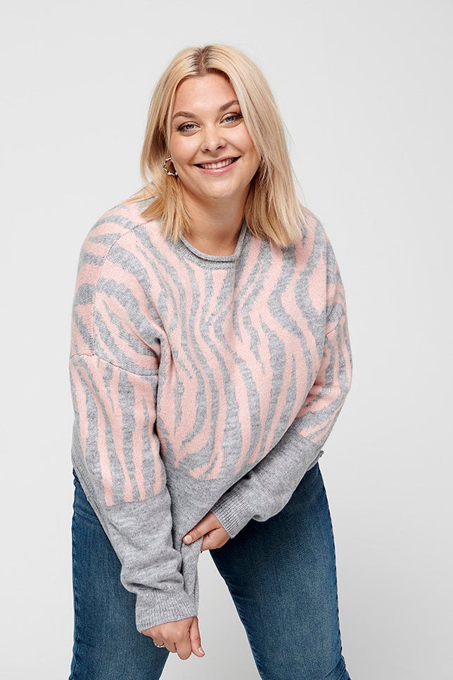 CARJADE Strickpullover Medium Grey Melange