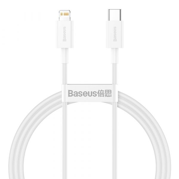 Baseus Cabo Dados USB-C para Lightning 1m Branco
