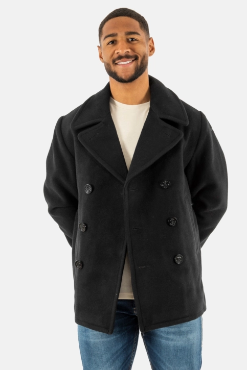 Manteaux schott seacoat black