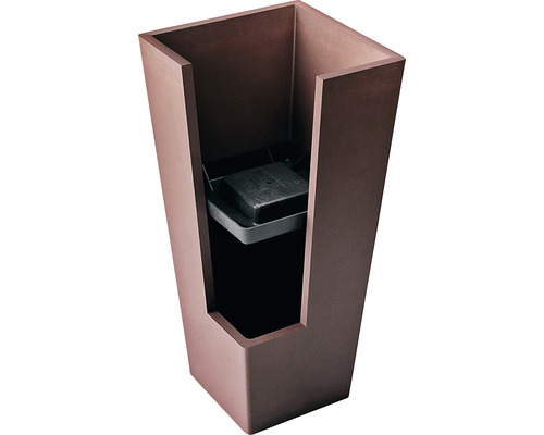Plantenvaas Lafiora Liam LxB 40 x 40 cm H 80 cm bruin