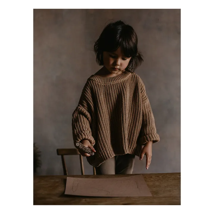 The Simple Folk Pull Tricot Coton Bio | Caramel