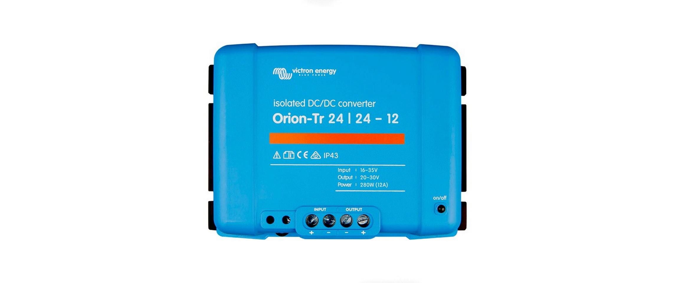 DC/DC Spannungs-Wandler Orion-Tr 24-24 V, 12A 280 W<br>IP43 DC-DC Konverter, isoliert